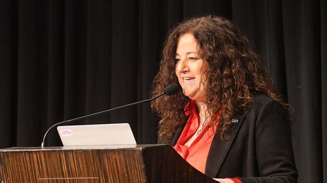Los Andes | En el salón de los espejos del hotel Hyatt de Ciudad se realizó la presentación de Mendoza Capital Iberoamericana de la armonía gastronómica. Protagonista el vino 2023.Nora Vicario Ministra de Turismo y Cultura de Mendoza Foto: José Gutierrez / Los Ande