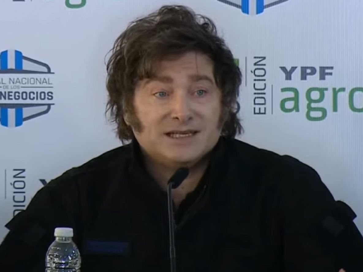 Javier Milei en la Expoagro 2025