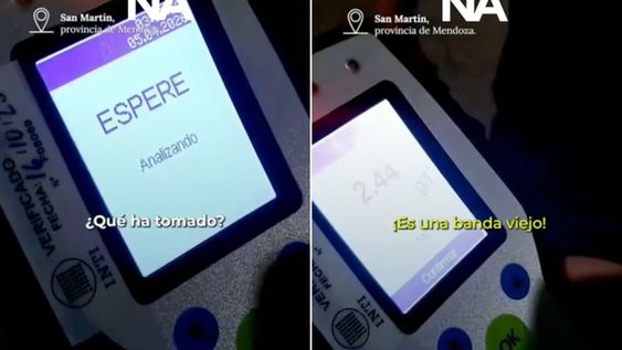 ¡Es una banda, viejo!: el video viral de un conductor con 2,44 g/L de alcohol en un control en San Martín.