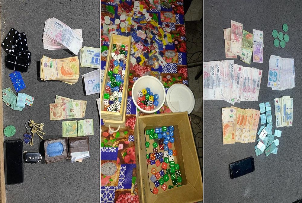 El casino clandestino desarticulado en Las Heras: 22 detenidos y más de $14 millones
