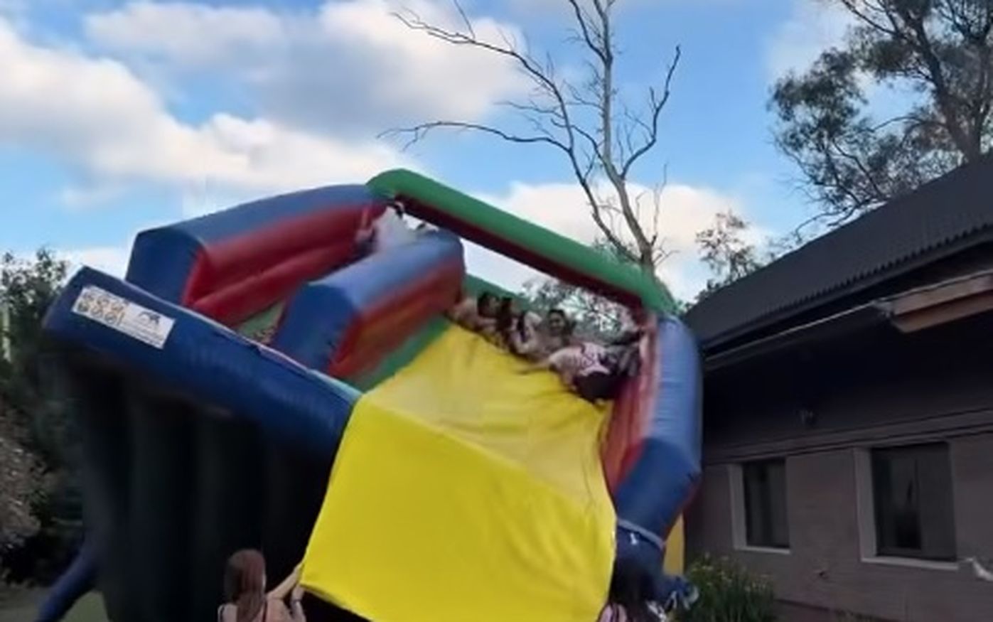 La despedida de soltera que casi termina en tragedia: se les dio vuelta un inflable y varias terminaron heridas