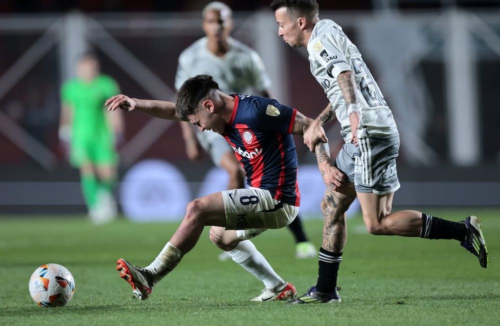 San Lorenzo de Almagro vs Atlético Mineiro. Octavos del Final. Copa Libertadores de América. 13/8/2024. Fotobaires