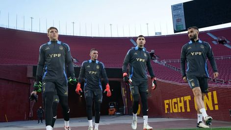 Entrenamiento de Selección Argentina en Los Ángeles