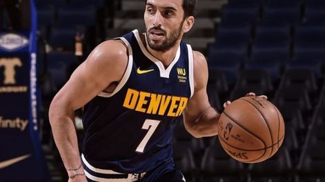 El argentino fue titular por primera vez desde que llegó a Denver Nuggets. / Gentileza.