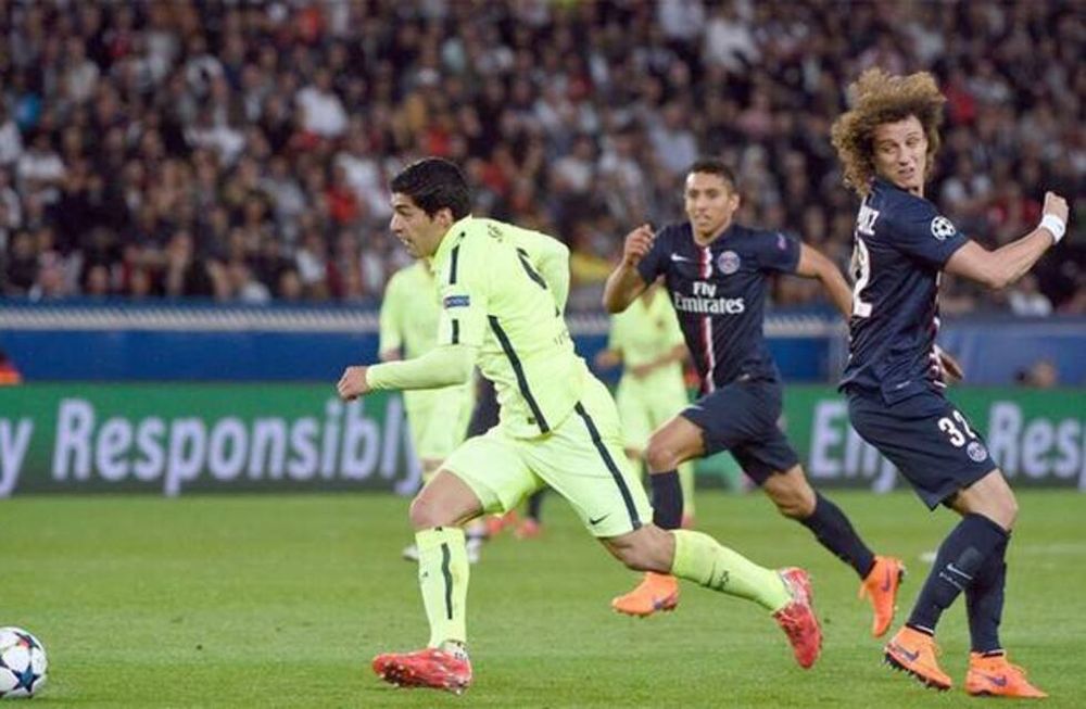 Al brasileño David Luiz no le hablen del uruguayo Luis Suárez: tres caños en dos partidos