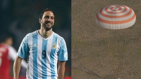 Memes sobre la pelota que llegó desde el espacio apuntan al penal del Pipa Higuaín