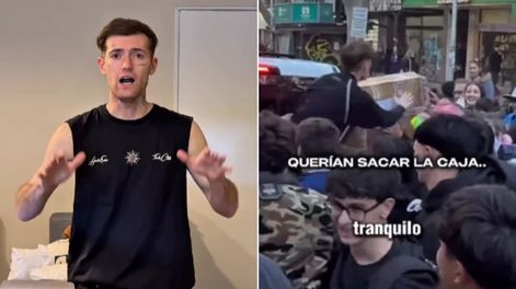 El influencer Parviz Benazirov dio explicaciones tras regalar ropa en pleno microcentro mendocino.