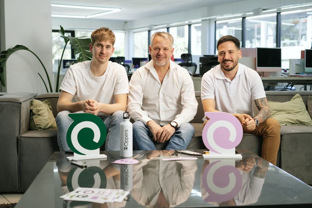 Guillermo Langot, Nicolás Hoffmann y Fabricio Di Fiorio creadores de Oppers.