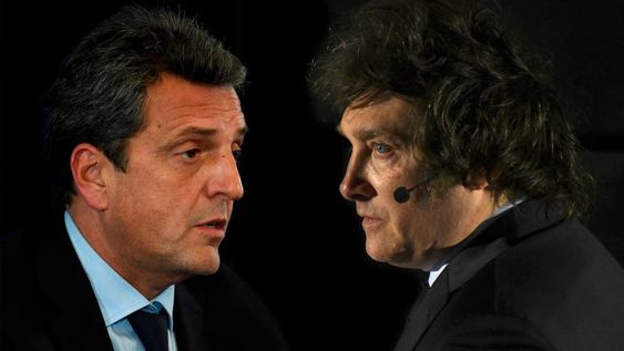 Sergio Massa y Javier Milei