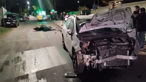Incidente vial en Luján de Cuyo, conductor de motociclista herido.&nbsp;