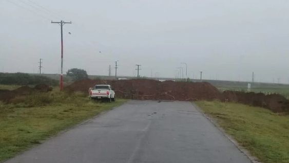 En la provincia puntana hay bloqueos en los caminos