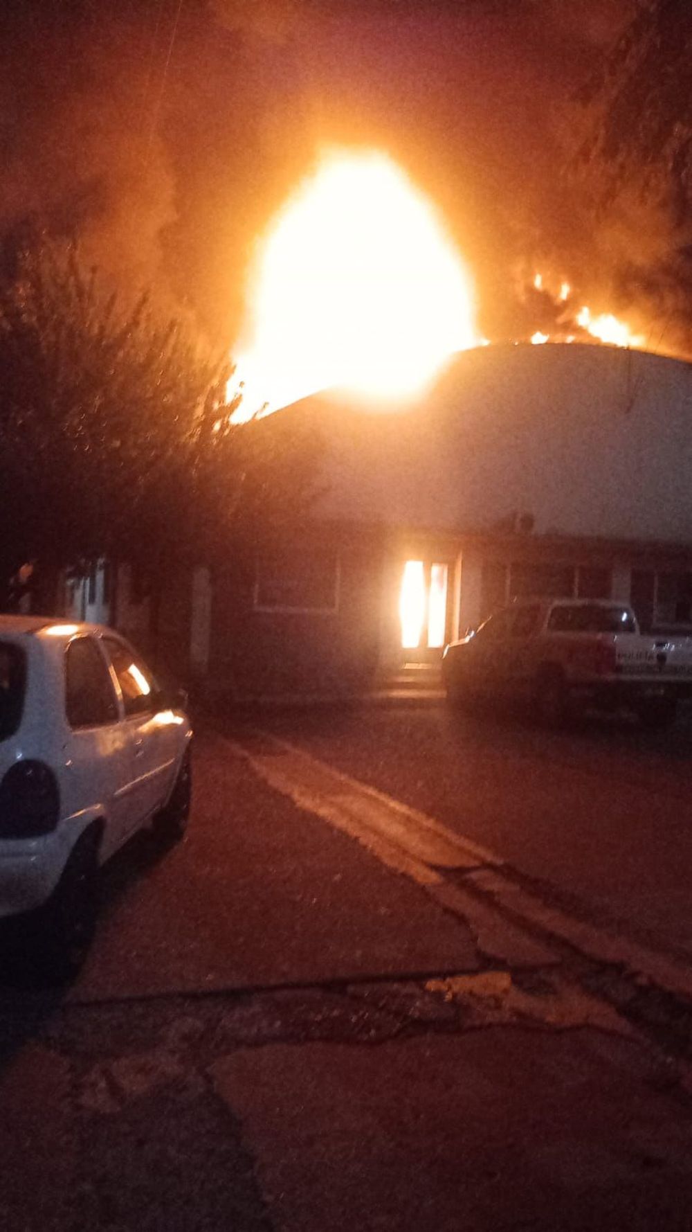 Incendio en el Ministerio de Seguridad.