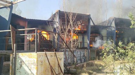 Incendio en el exboliche Nonquén