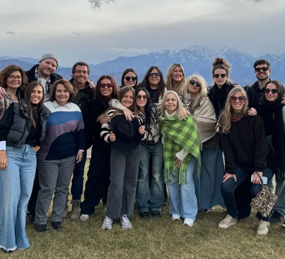 Lali Espósito en la bodega Zuccardi de Mendoza.