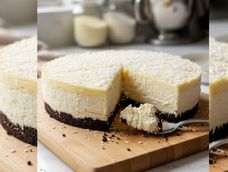 fresca, facil y sin horno: como hacer una deliciosa y cremosa torta de queso y coco