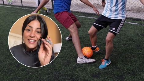 El insólito método que usó una joven descubrir si su novio le mentía: Metió tres goles con esto en los pies.