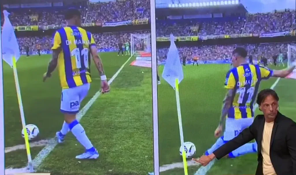 La imagen de la discordia en el gol de Di Mar&iacute;a