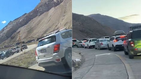 Diez horas de demora, filas a la intemperie y quejas: el caos en Horcones para volver desde Chile