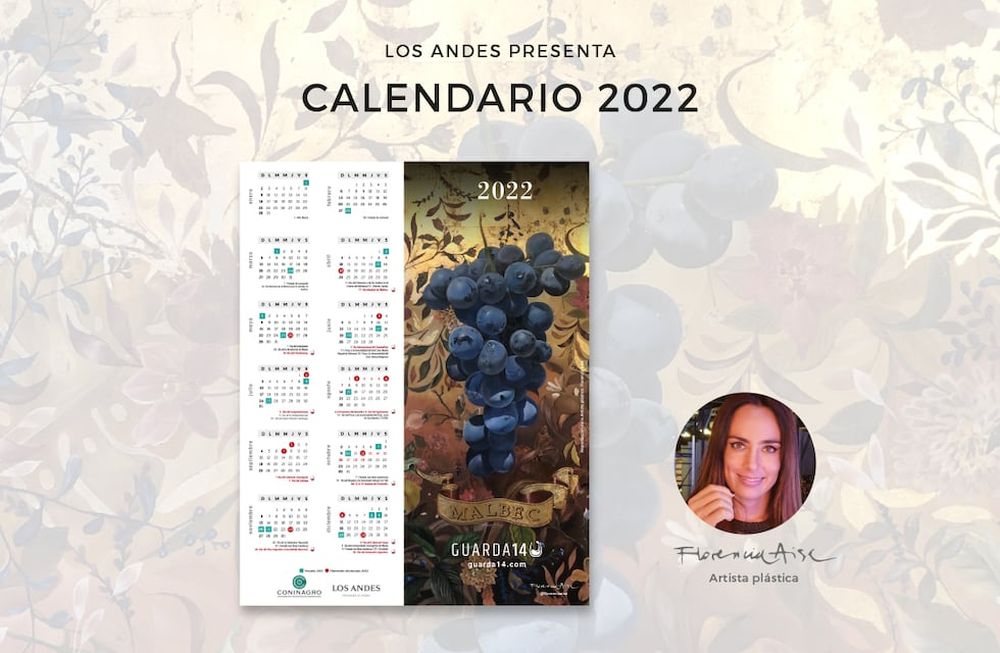 Este viernes reclamá gratis con tu diario el calendario 2022, ilustrado por la pintora Florencia Aise