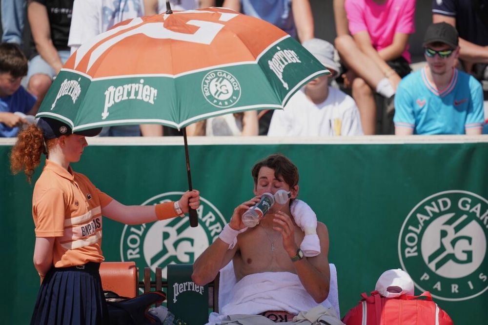 Tenis. No hay registro de un torneo Abierto de Francia con una temperatura tan intensa