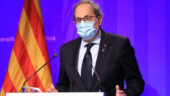 El presidente independentista de Cataluña, Quim Torra, le agradeció a Lionel Messi el tiempo que vistió la camiseta del Barcelona, tras definir su salida del club. / Gentileza.