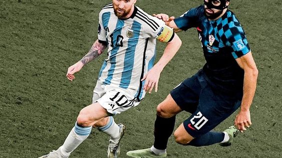 “Messi creo que es algo que pasa una vez cada 100 años”, dijo Joško Gvardiol, en 2021. En el Lusail lo chequeó en primera persona. / Gentileza.