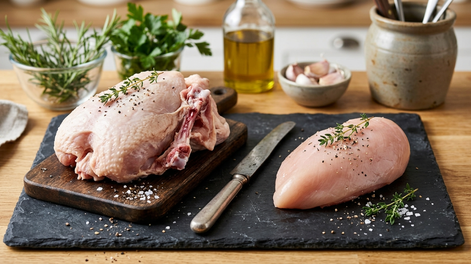 Pechuga de pollo: con hueso o sin hueso ¿Qué opción es mejor?