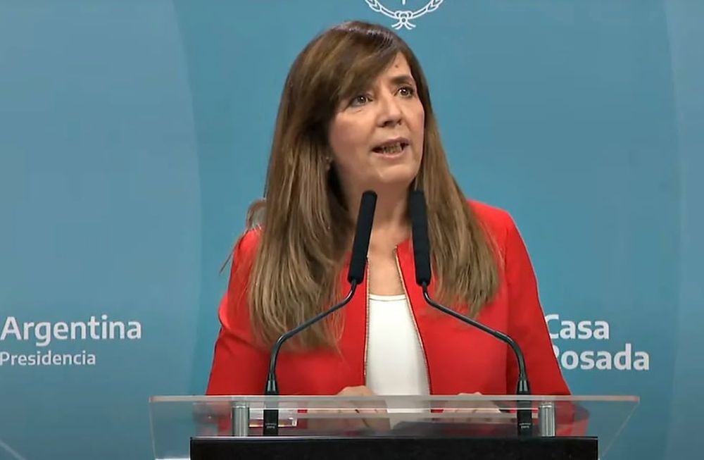 Gabriela Cerruti, portavoz del Gobierno