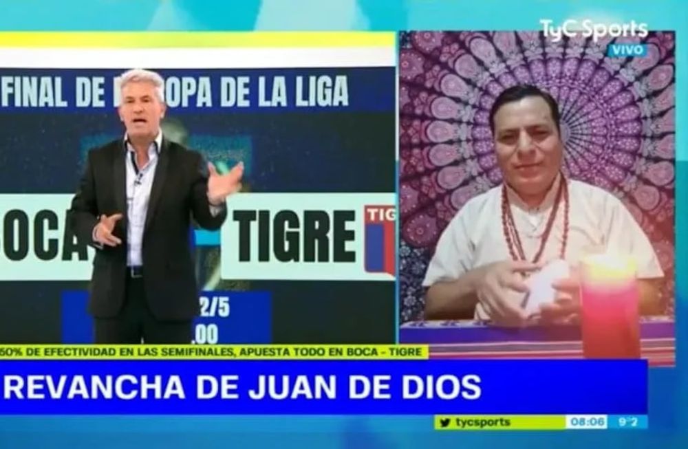 En charla con TyC Sports, el oráculo tiró las cartas y contó cómo ve a los finalistas de cara el próximo domingo. Aseguró que las cartas dan a Boca Campeón. / Gentileza.