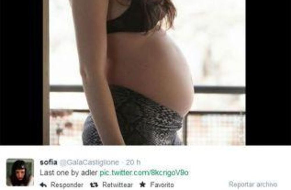 Sofía Gala se retrató con su pancita de seis meses