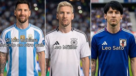 Un video causa furor luego de mostrar distintas versiones de Lionel Messi utilizando camisetas de otros países.&nbsp;