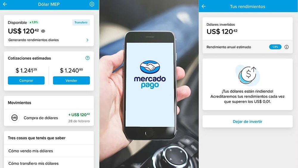Mercado Pago'ya getiri elde etmek için dolar nasıl yatırılır.