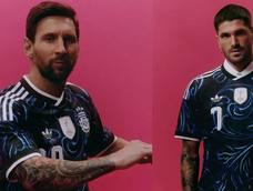MUNDIAL 2026.La camiseta alternativa del seleccionado argentino.