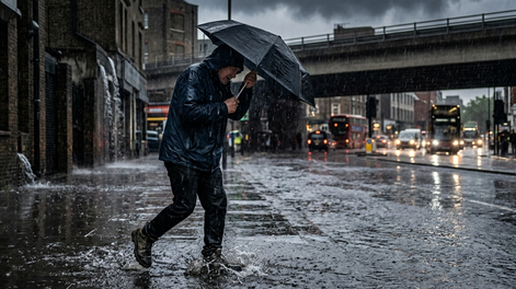 Un frente cálido acompañado de lluvias fue pronosticado para algunas zonas de Chile.&nbsp;