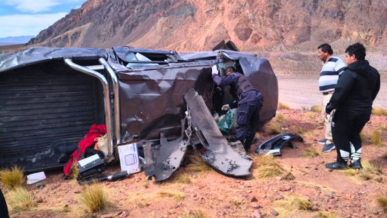 Accidente vial en Uspallata.
