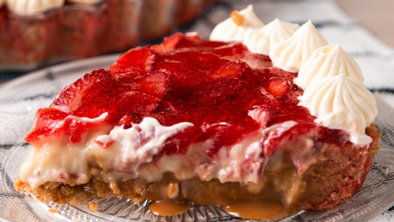 tarta de frutillas con dulce de leche: receta facil, barata y ultra deliciosa