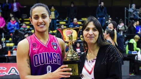 La mendocina Andrea Boquete, MVP y campeona de la Liga Nacional de básquet