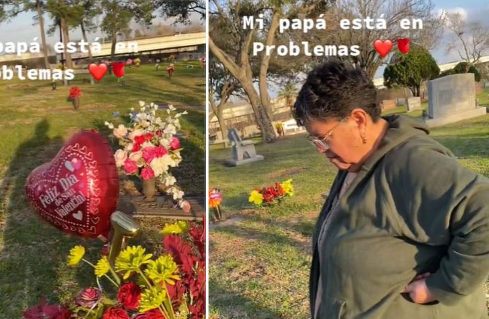 El tenso momento fue capturado por su hija (captura de pantalla)