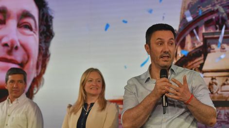 Luis Petri lideró la lista de candidatos de Milei en Mendoza.