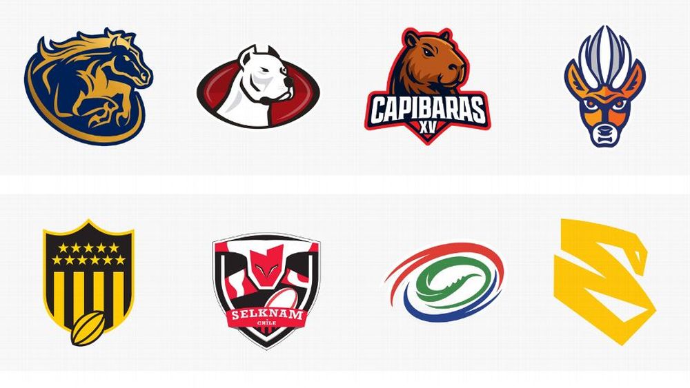 Rugby. Los escudos de las franquicias que competir&aacute;n en esta nueva temporada del S&uacute;per Rugby de Am&eacute;rica del Sur y se sum&oacute; el equipo de Capibaras de la zona de la regi&oacute;n del Litoral.