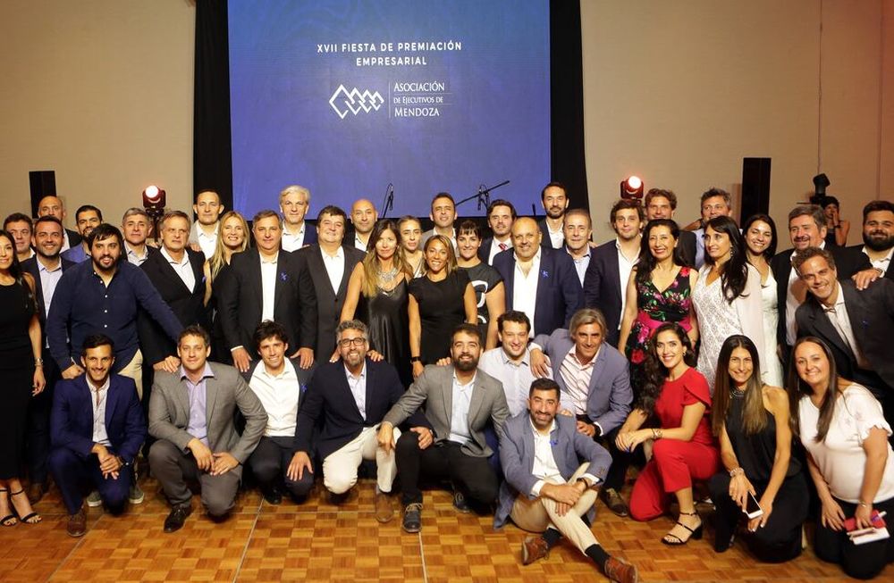 Los ejecutivos de AEM durante la la XVII Fiesta Anual de Premiación Empresaria. - Gentileza