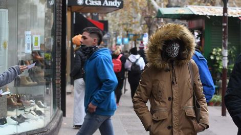 Se espera una temperatura máxima que no superará los 11°C, y una mínima cercana a los 2 grados. Foto: José Gutiérrez / Archivo Los Andes