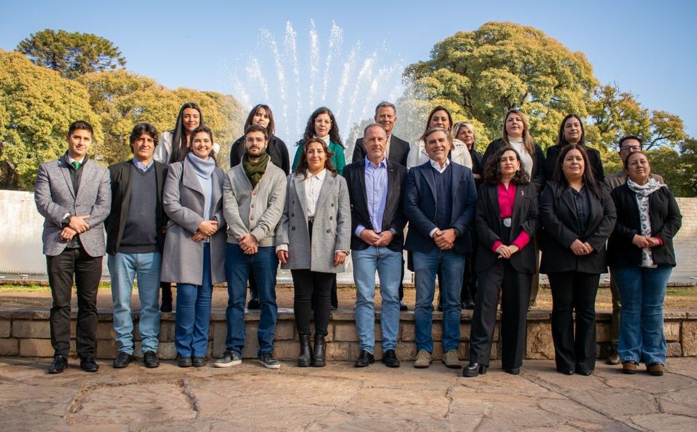 Dirigentes del Partido Verde y Libres del Sur que integran el Frente Verde.