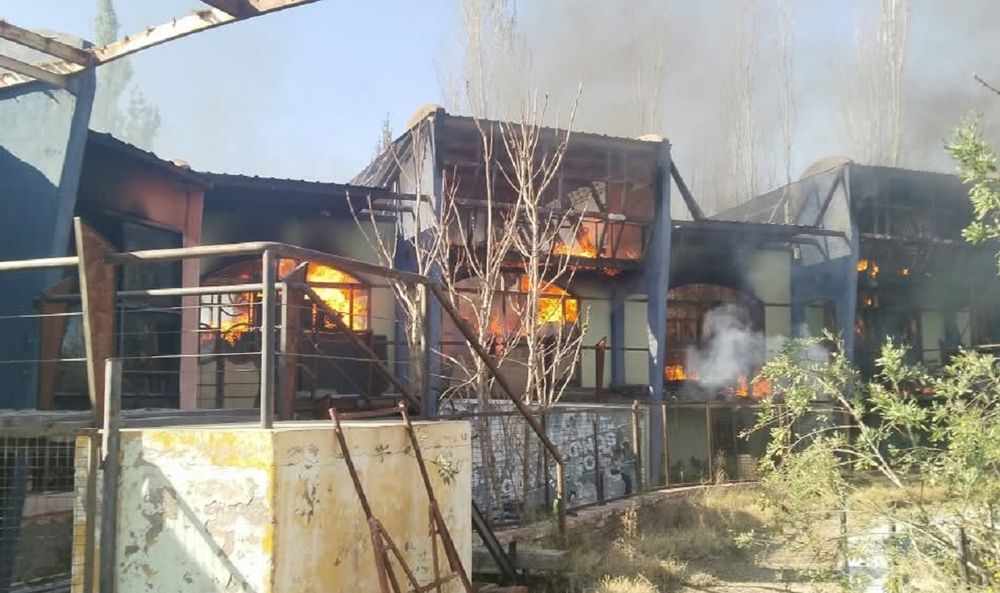 Incendio en el exboliche Nonquén