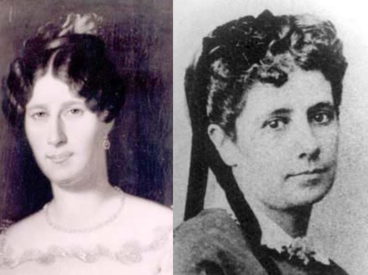 María Jesús del Canto y Aurelia Vélez. las mujeres que amó Domingo Faustino Sarmiento. Foto: Gentileza