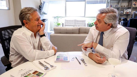 Eduardo Duhalde junto a Alberto Fernández&nbsp;