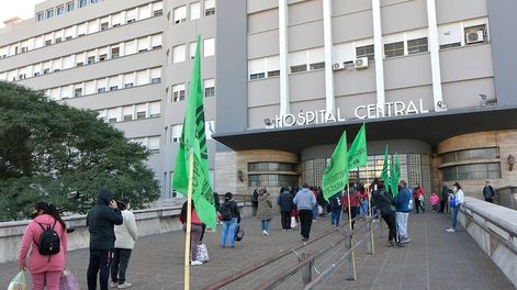 Paro de ATE en el hospital Central. (Imagen ilustrativa) 