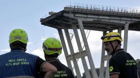 Antes y después: así era y así quedó el puente que se derrumbó en Italia