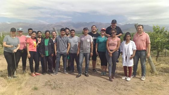 Alumnos de la Tecnicatura en Enología, del terciario Don Bosco.