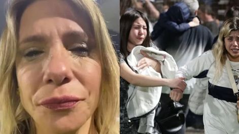 La periodista Ángela Lerena contó los minutos de terror vividos en el partido de Gimnasia-Boca (Web)